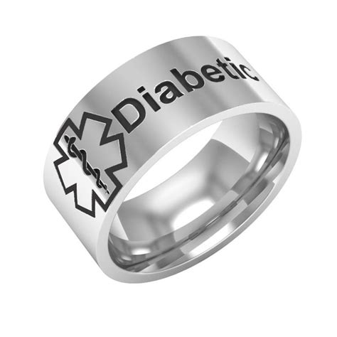 diabetes am ring|awareness alert diabetic ring.